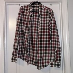 Modern fit plaid casual button down
